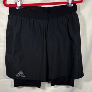 Craft trail men’s running shorts Black Shorts SZ L